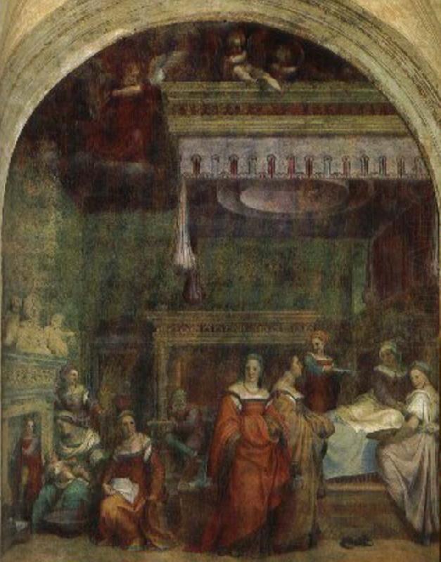Virgin birth, Andrea del Sarto